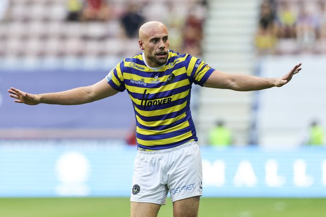 James Harrison of Warrington Wolves reacts during the Betfred Super League round 18 match Wigan Warriors vs Warrington Wolves at The Brick Community Stadium, Wigan, United Kingdom on 10 July 2026

(Photo by Mark Cosgrove/News Images)