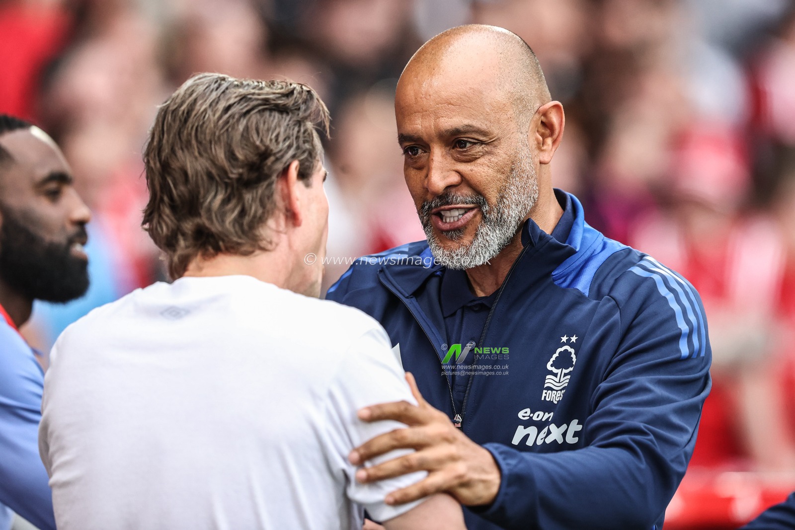 Thomas Frank manager of Brentford and Nuno Espirito Santo Manager of Nottingham Forest before the game during the Premier League match Nottingham Forest vs Brentford at City Ground, Nottingham, United Kingdom, 30th April 2025

(Photo by Alfie Cosgrove/News Images)
