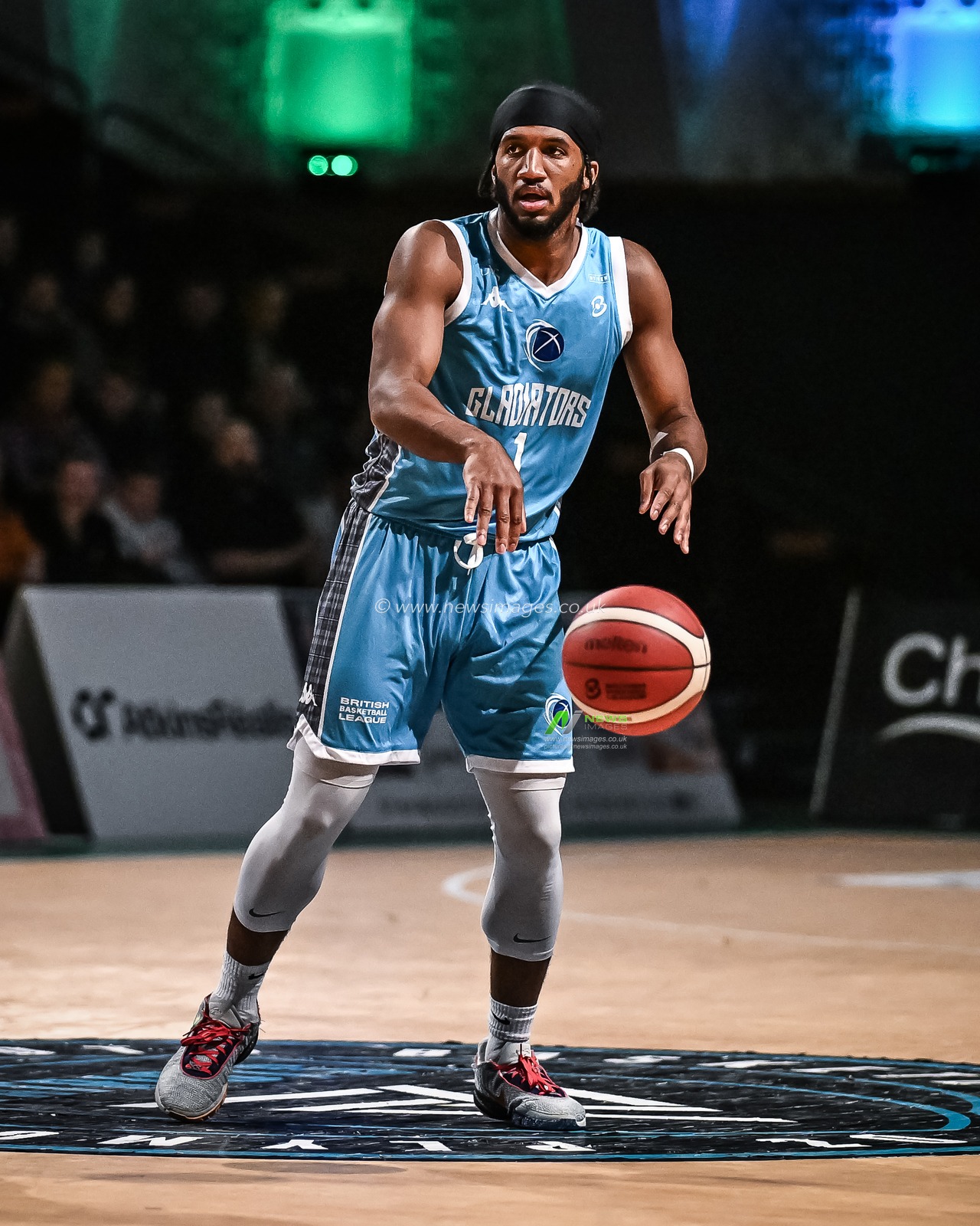 Ian Dubose #1 of Caledonia Gladiators in action during the British Basketball Championship match Plymouth City Patriots vs Caledonia Gladiators at Plymouth Pavilions, Plymouth, United Kingdom, 3rd November 2023

(Photo by Craig Thomas/News Images)