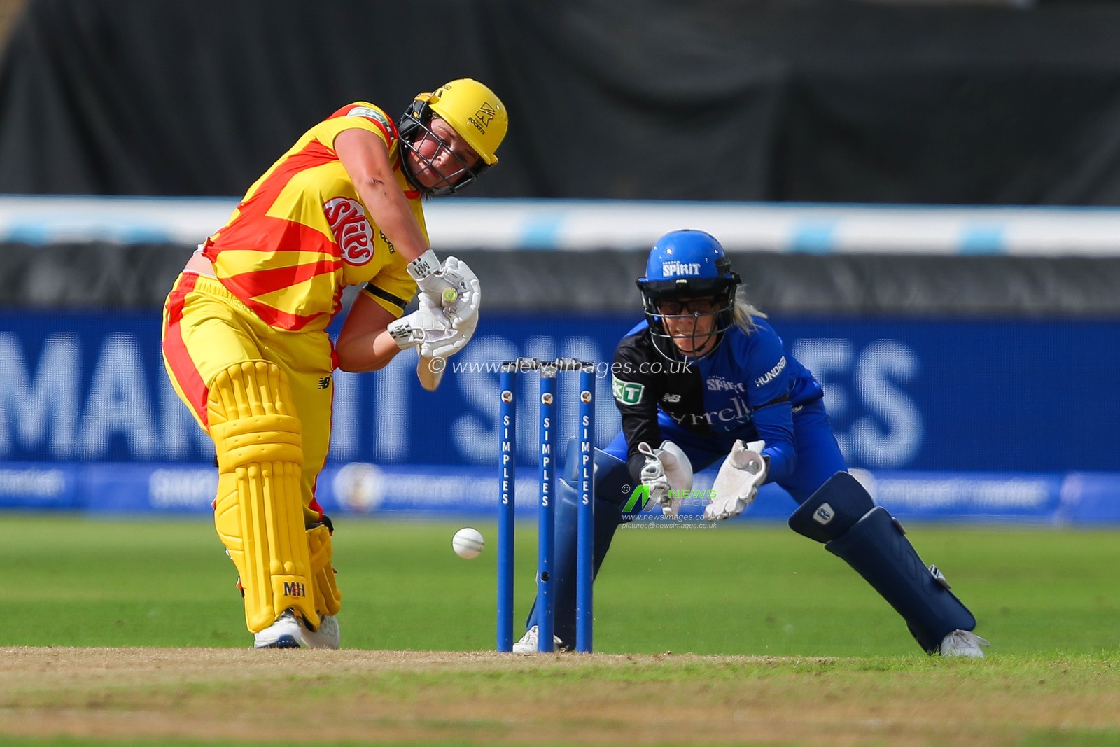 Grace Scrivens of Trent Rockets bats during the The Hundred match Trent Rockets Women vs London Spirit Women at Trent Bridge, Nottingham, United Kingdom, 7th August 2024

(Photo by Izzy Poles/News Images)
