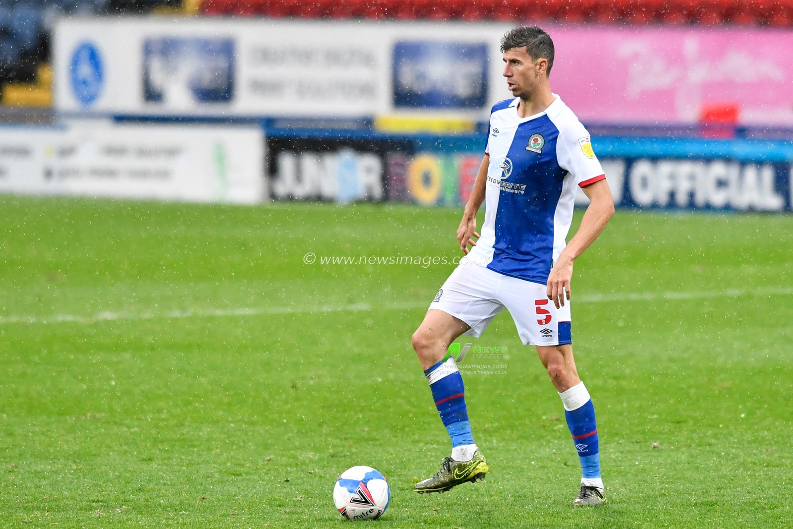 Daniel Ayala (5) of Blackburn Rovers with the ball