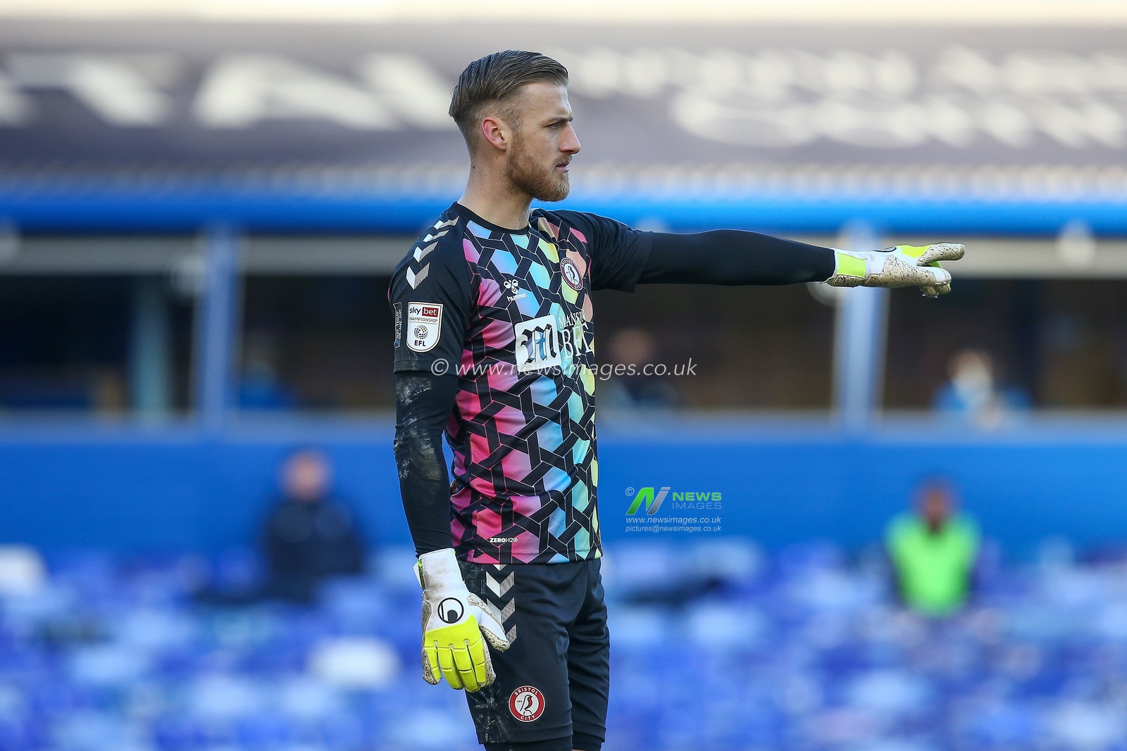 Daniel Bentley #1 of Bristol City during the game against Birmingham City