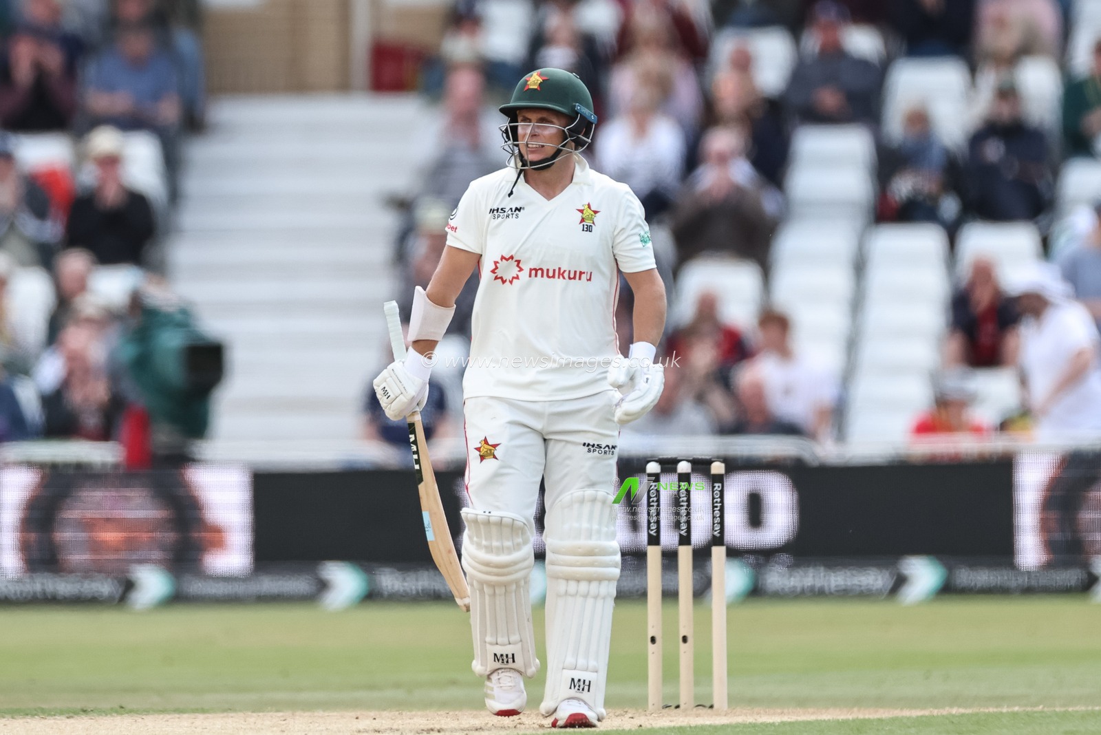A dejected \e57\after been caught out by Harry Brook of England during the Rothesay Test Match Day 2 England vs Zimbabwe at Trent Bridge, Nottingham, United Kingdom, 23rd May 2025

(Photo by Mark Cosgrove/News Images)