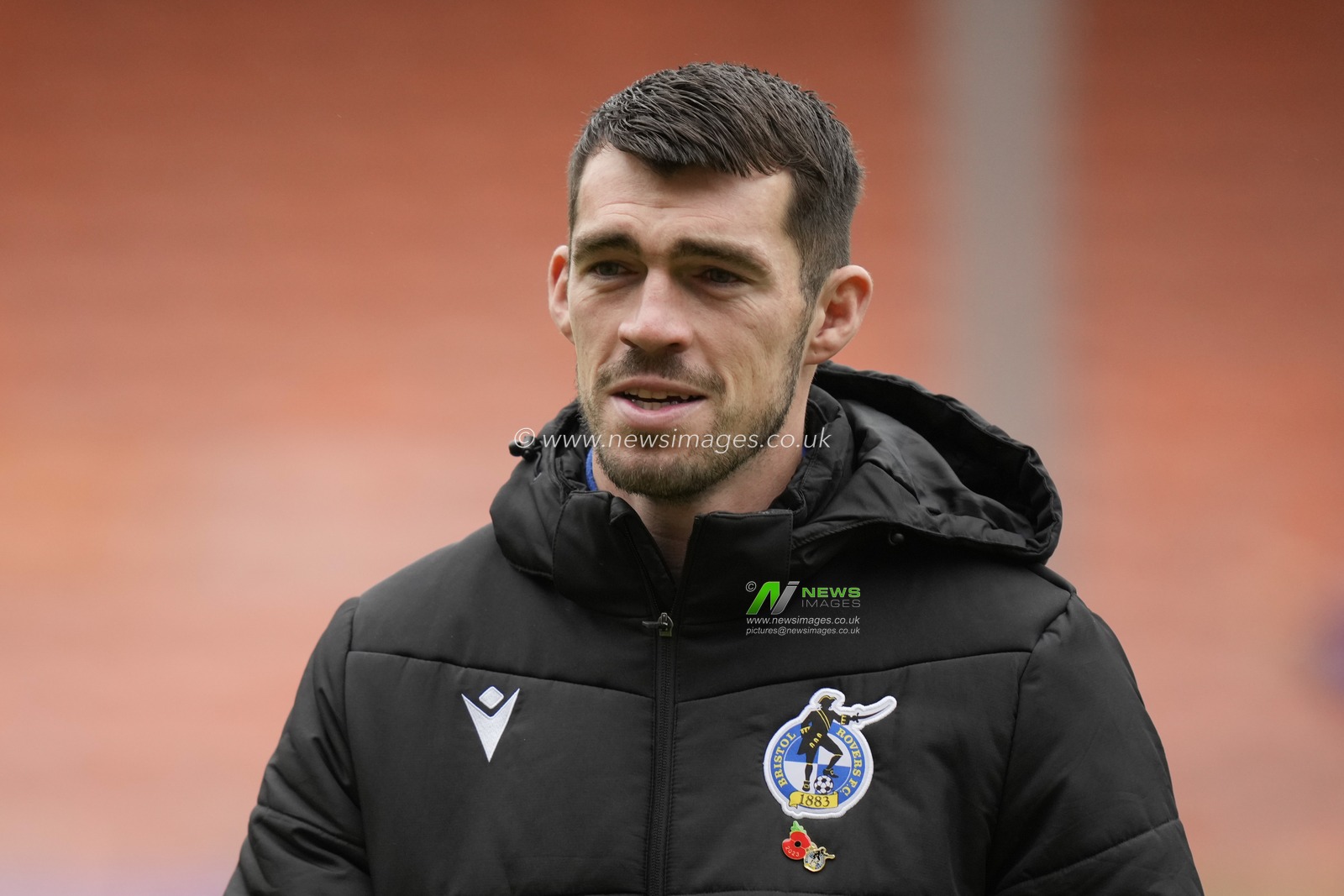 John Marquis #9 of Bristol Rovers inspects the pitch before the Sky Bet League 1 match Blackpool vs Bristol Rovers at Bloomfield Road, Blackpool, United Kingdom, 23rd December 2023

(Photo by Steve Flynn/News Images)