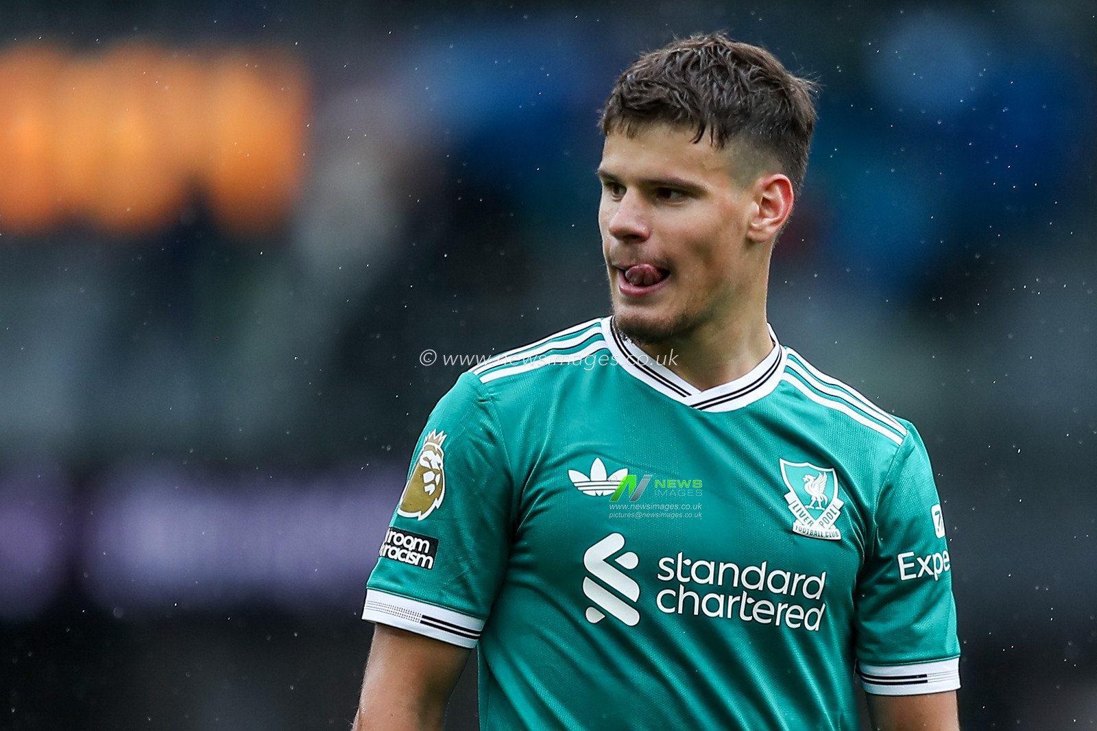 Milos Kerkez of Liverpool during the Premier League match Burnley vs Liverpool at Turf Moor, Burnley, United Kingdom, 14th September 2025

(Photo by Jorge Horsted/News Images)