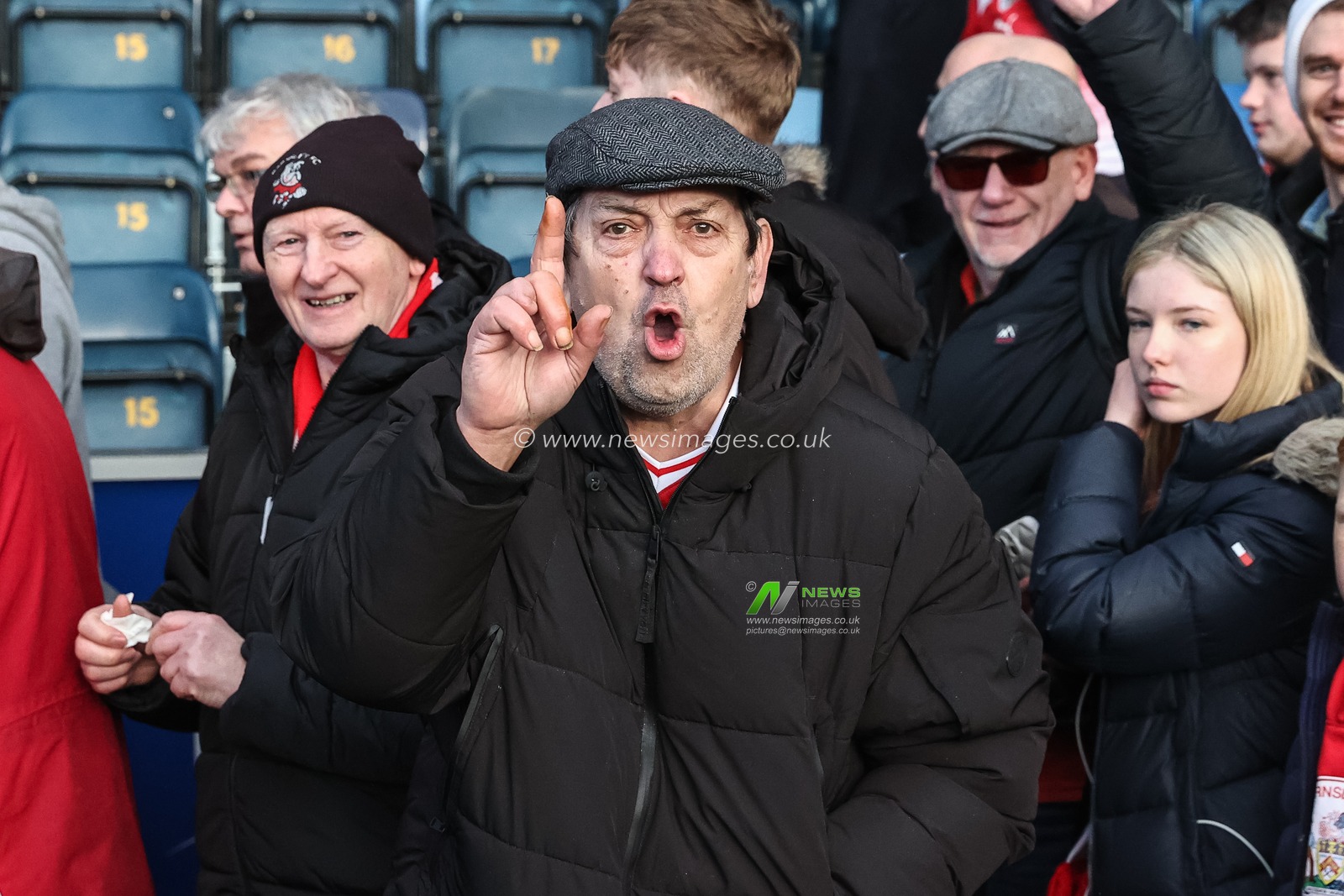 Barnsley fans celebrate their 2-4 win during the Sky Bet League 1 match Wycombe Wanderers vs Barnsley at Adams Park, High Wycombe, United Kingdom, 2nd March 2024

(Photo by Mark Cosgrove/News Images)