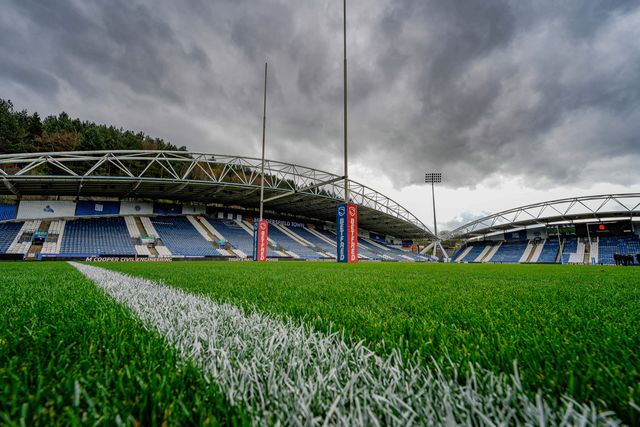 A general view of the pitch and stands during the Betfred Super League round 7 match Huddersfield Giants vs York Knights at Accu Stadium, Huddersfield, United Kingdom on 04 April 2026

(Photo by Maynard Manyowa/News Images)