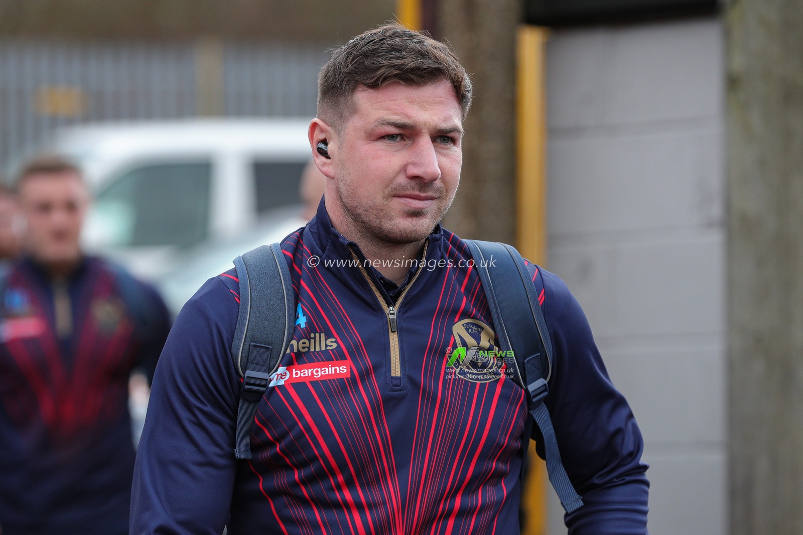 Mark Percival #4 of St Helens arrives at The Mend-A-Hose Jungle ahead of the Betfred Super League Round 2 match Castleford Tigers vs St Helens at The Mend-A-Hose Jungle, Castleford, United Kingdom, 26th February 2023

(Photo by James Heaton/News Images)