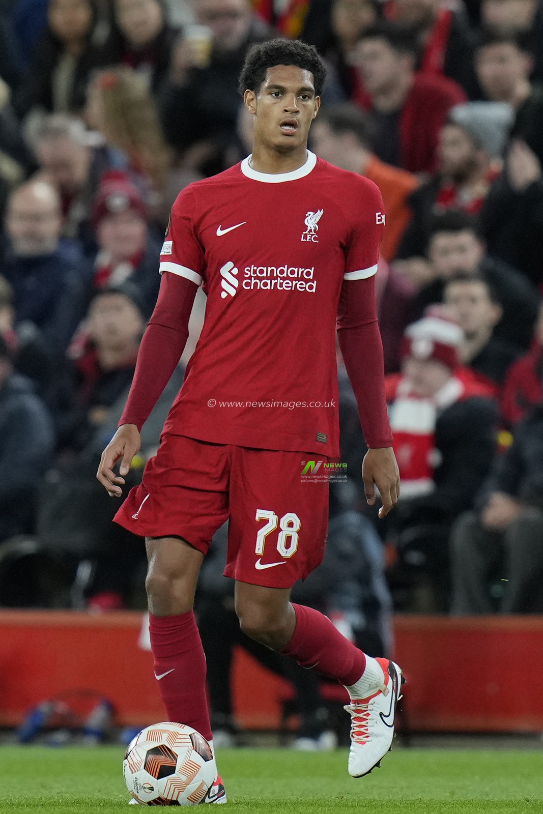 Jarell Quanseh #78 of Liverpool during the UEFA Europa League match Liverpool vs Union Saint-Gilloise at Anfield, Liverpool, United Kingdom, 5th October 2023

(Photo by Steve Flynn/News Images)