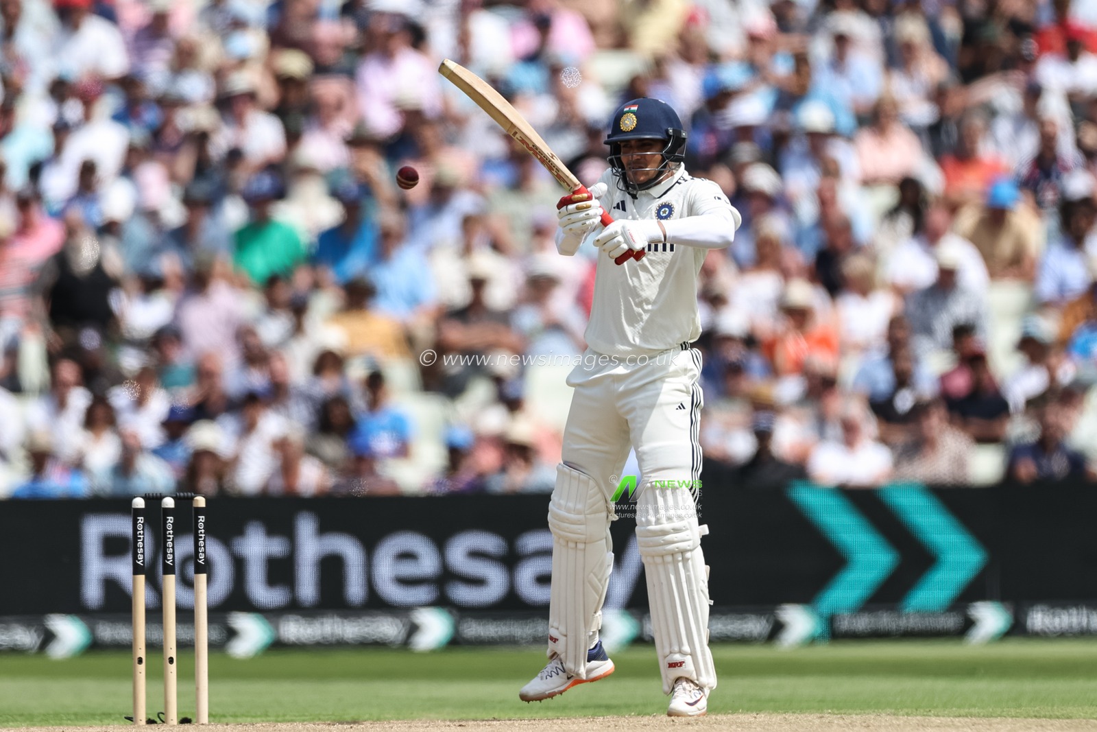India captain Shubman Gill in action during the 2nd Rothesay Test Match day 2 England vs India at Edgbaston, Birmingham, United Kingdom, 3rd July 2025

(Photo by Mark Cosgrove/News Images)