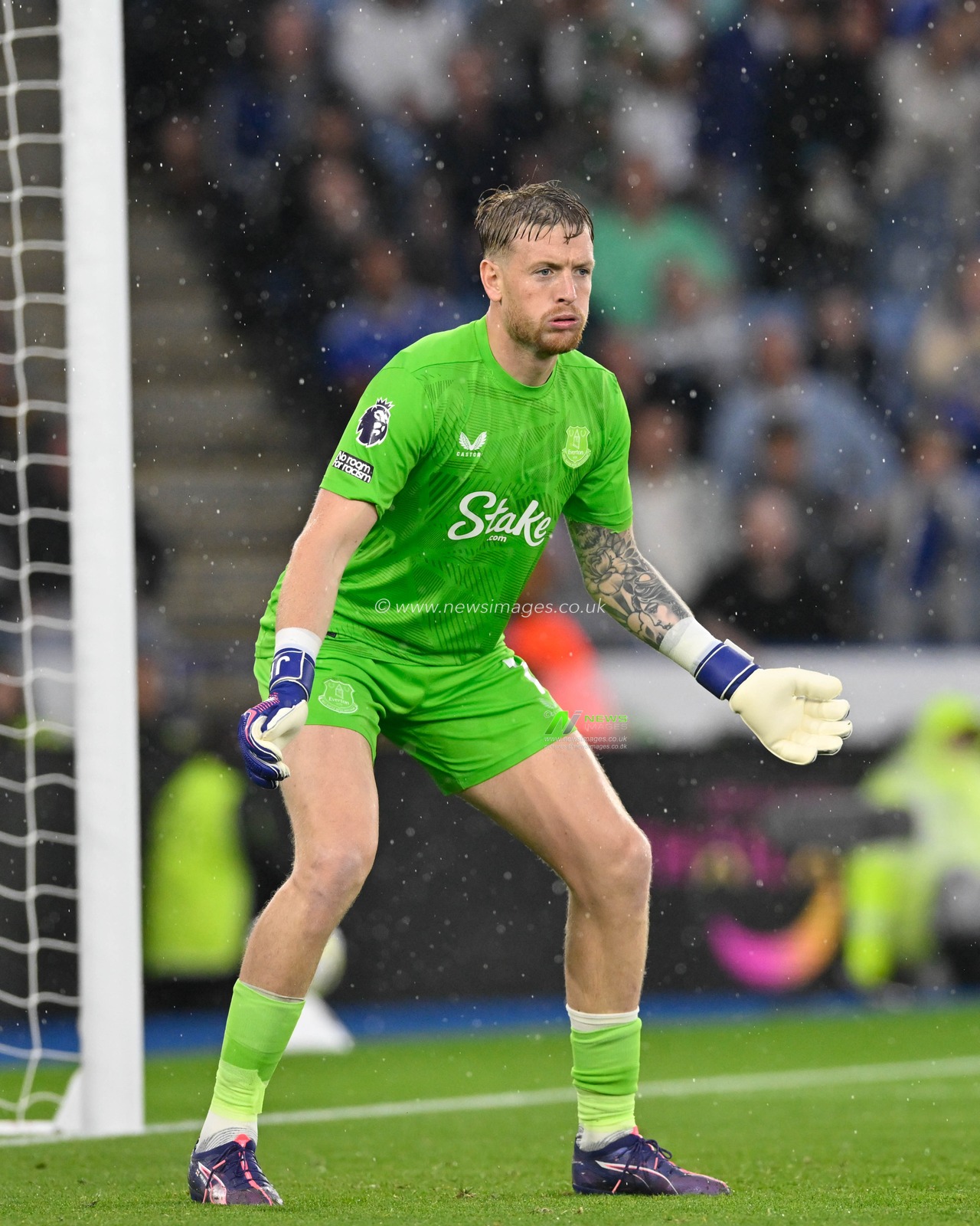 Jordan PICKFORD (Everton Goalkeeper) during the Premier League match Leicester City vs Everton at King Power Stadium, Leicester, United Kingdom, 21st September 2024

(Photo by Mark Dunn/News Images)