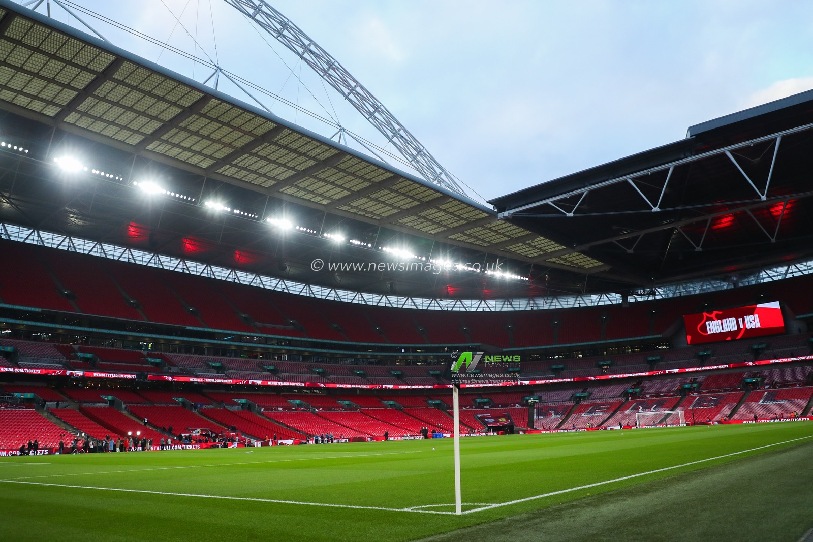 A general view of Wembley Stadium prior to the Women's International Friendly match England vs United States at Wembley Stadium, London, United Kingdom, 30th November 2024

(Photo by Izzy Poles/News Images)