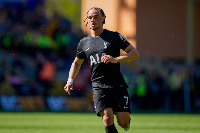 Xavi Simons of Tottenham Hotspur during the Premier League match Wolverhampton Wanderers vs Tottenham Hotspur at Molineux, Wolverhampton, United Kingdom on 25 April 2026

(Photo by Maynard Manyowa/News Images)