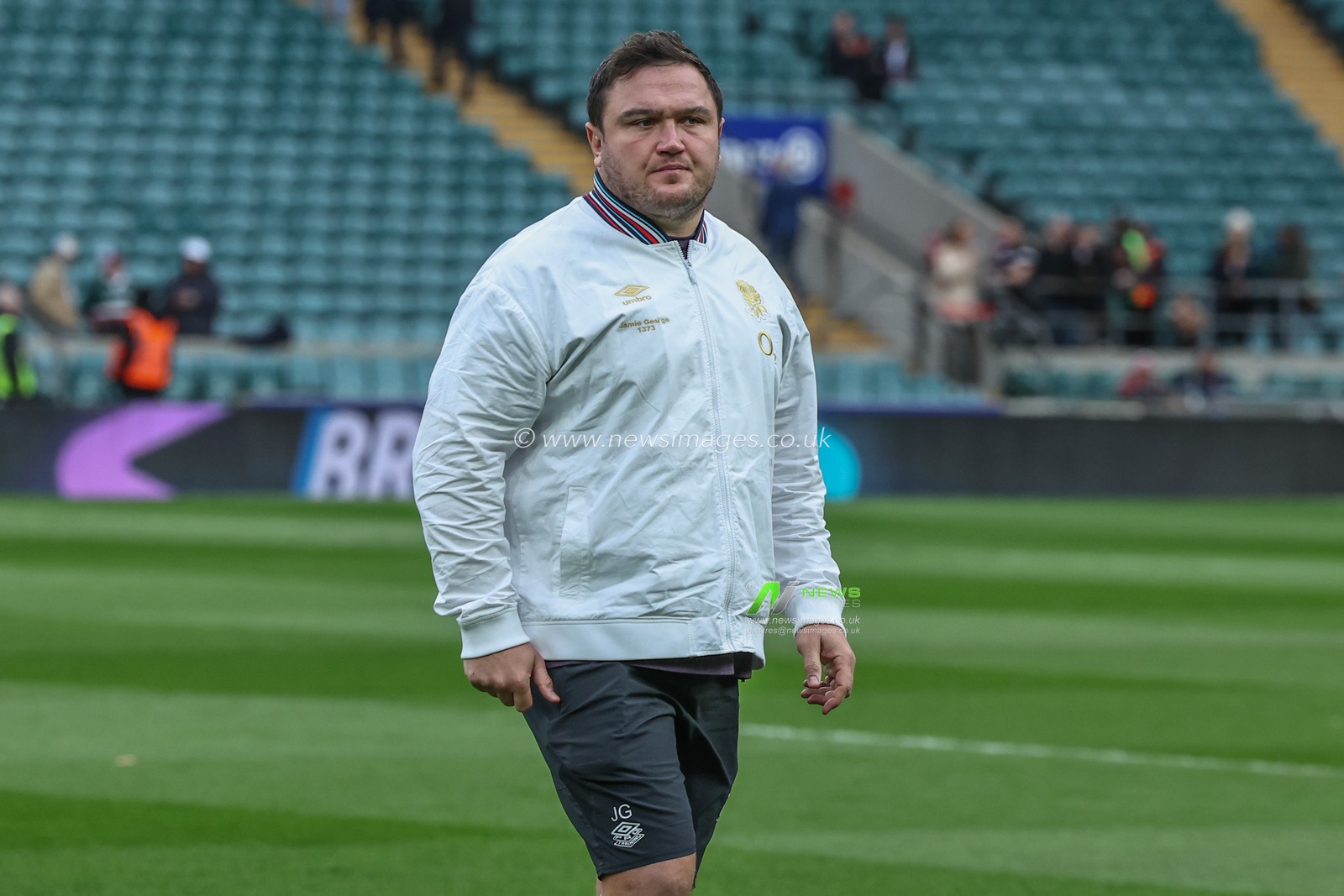 Jamie George of England arrives during the Autumn Nations Series match England vs Japan at Allianz Stadium,, Twickenham, United Kingdom, 24th November 2024

(Photo by Mark Cosgrove/News Images)