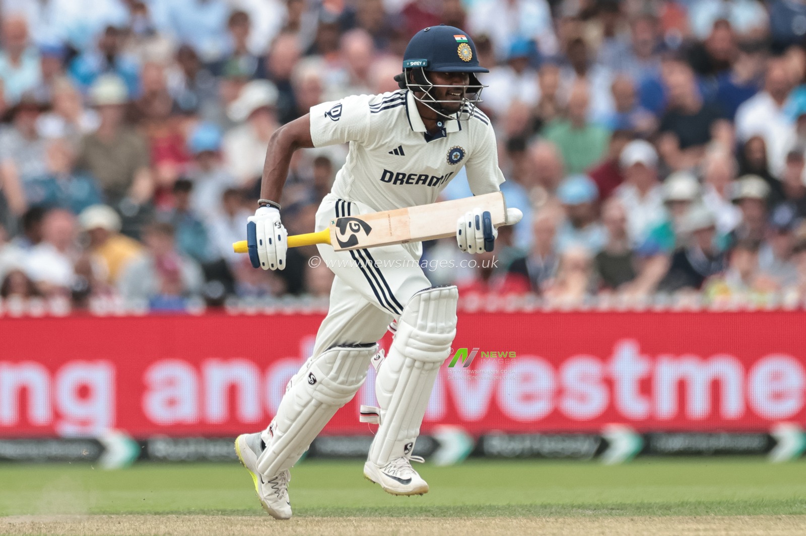 Sai Sudharsan of India makes two runs during the 4th Rothesay Test Match match Day 1 England vs India at Old Trafford Cricket Ground, Manchester, United Kingdom, 22nd July 2025

(Photo by Mark Cosgrove/News Images)