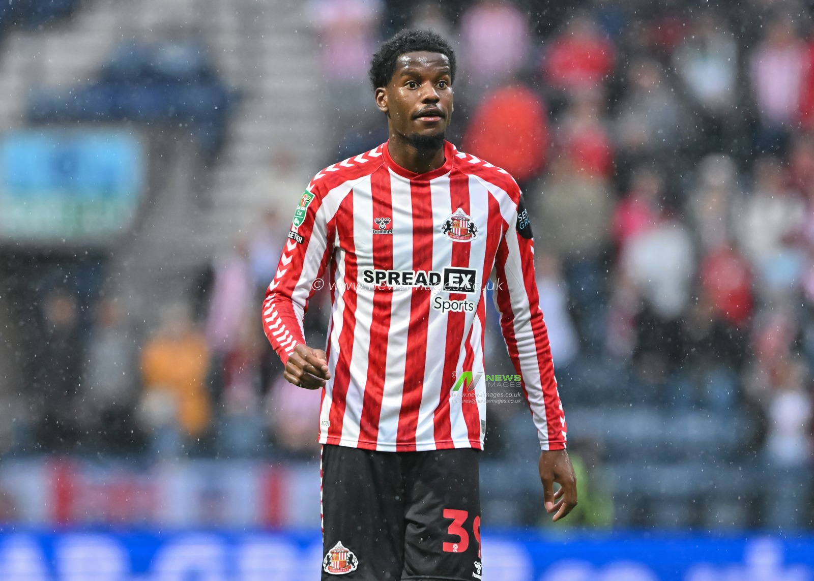 Pierre Ekwah of Sunderland during the Carabao Cup match Preston North End vs Sunderland at Deepdale, Preston, United Kingdom, 13th August 2024

(Photo by Cody Froggatt/News Images)