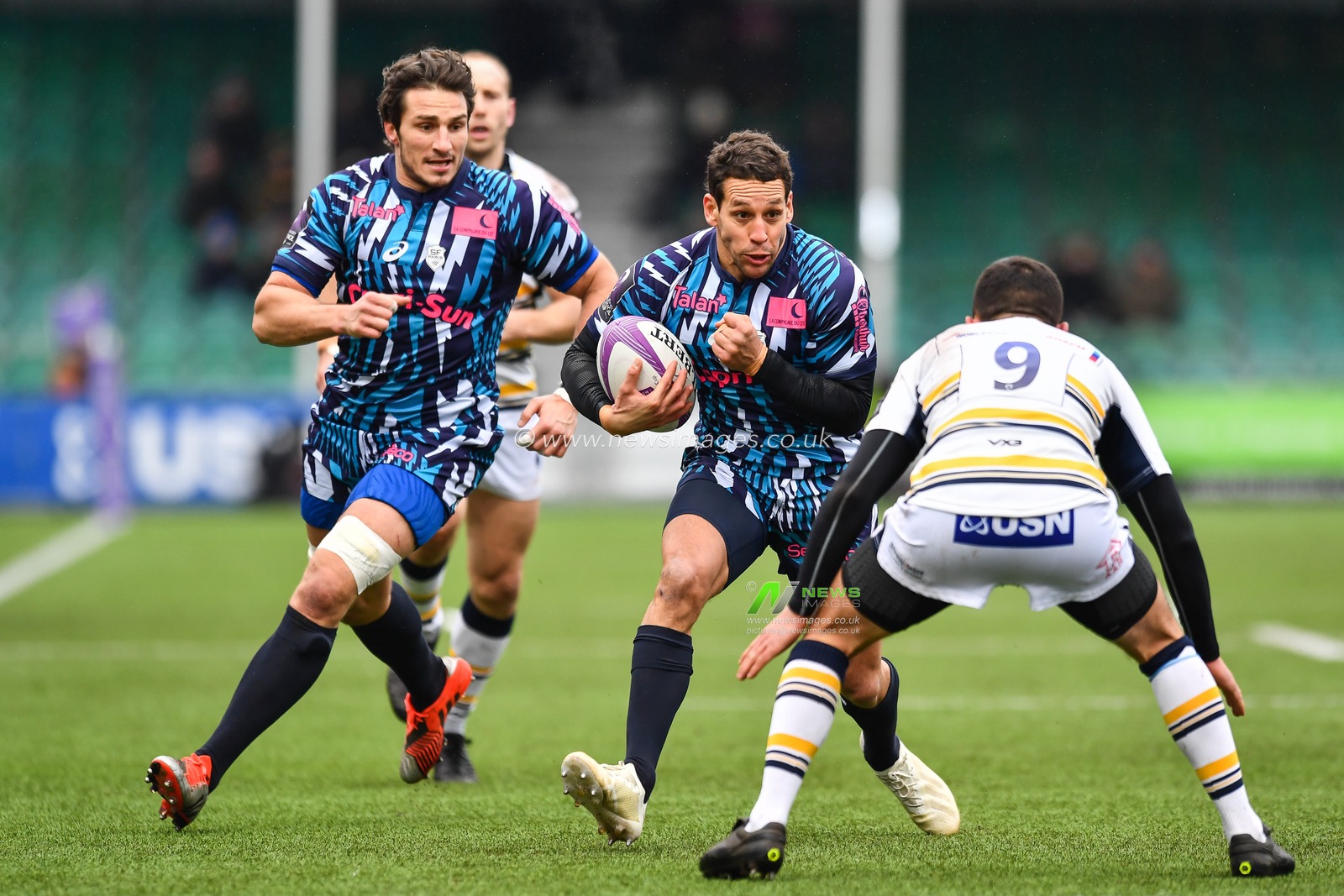 19th January 2019, Sixways Stadium, Worcester, England; European Challenge Cup, Worcester vs Stade Francais ; Julien Arias of Stade Francais Paris in action during todays match


Credit: Craig Thomas/news Images