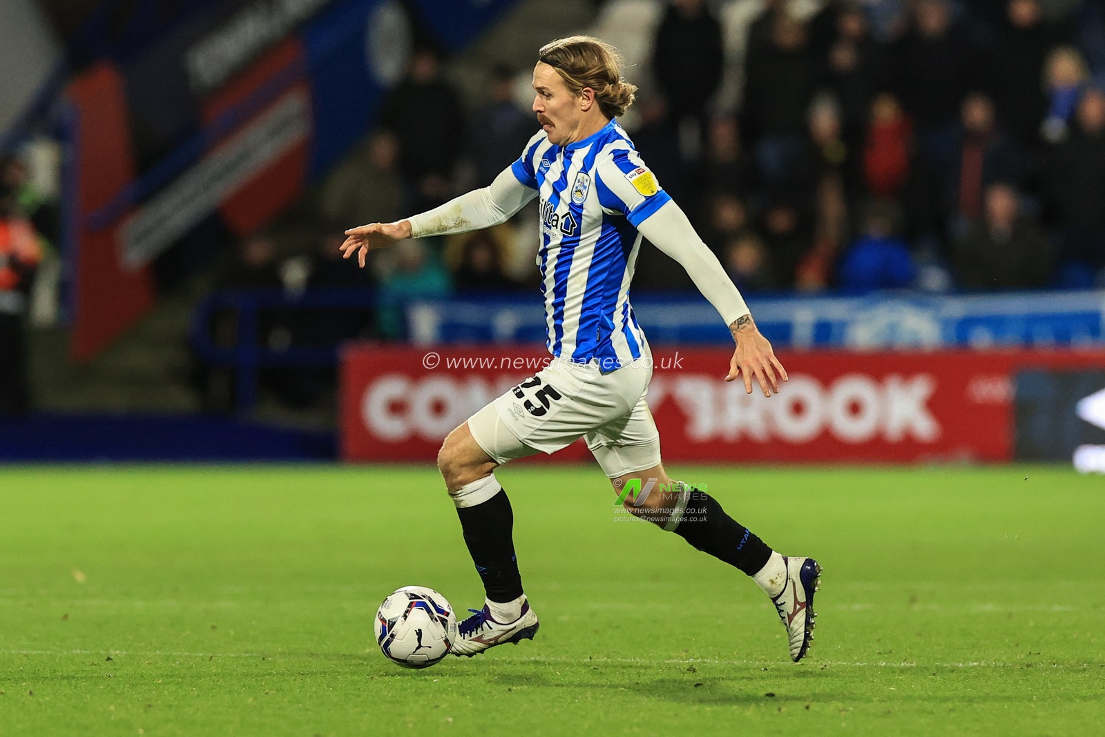 Danny Ward #25 of Huddersfield Town in action during the game
