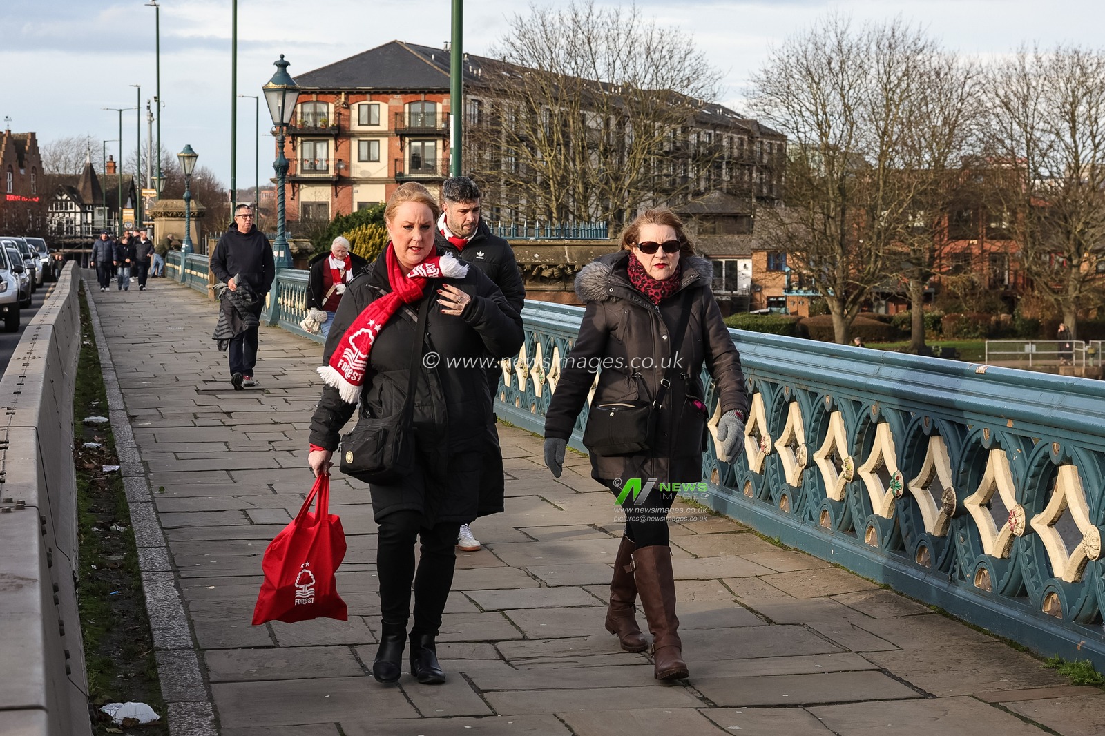 Fans make their way to the game during the Premier League match Nottingham Forest vs Tottenham Hotspur at City Ground, Nottingham, United Kingdom, 14th December 2025

(Photo by Mark Cosgrove/News Images)

*** GER AUT SUI OUT ***