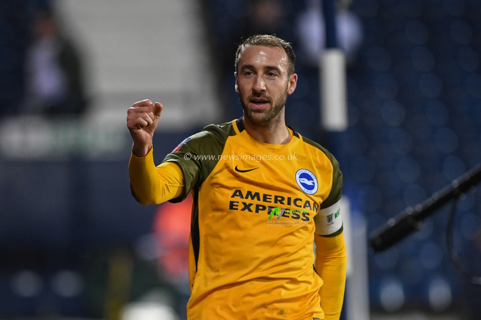 6th February 2019, The Hawthorns, West Bromwich, England; Emirates FA Cup, 4th Round replay, West Bromwich Albion vs Brighton ; Glenn Murray (17) of Brighton celebrates his goal

Credit: Phil Westlake/News Images,

English Football League images are subject to DataCo Licence