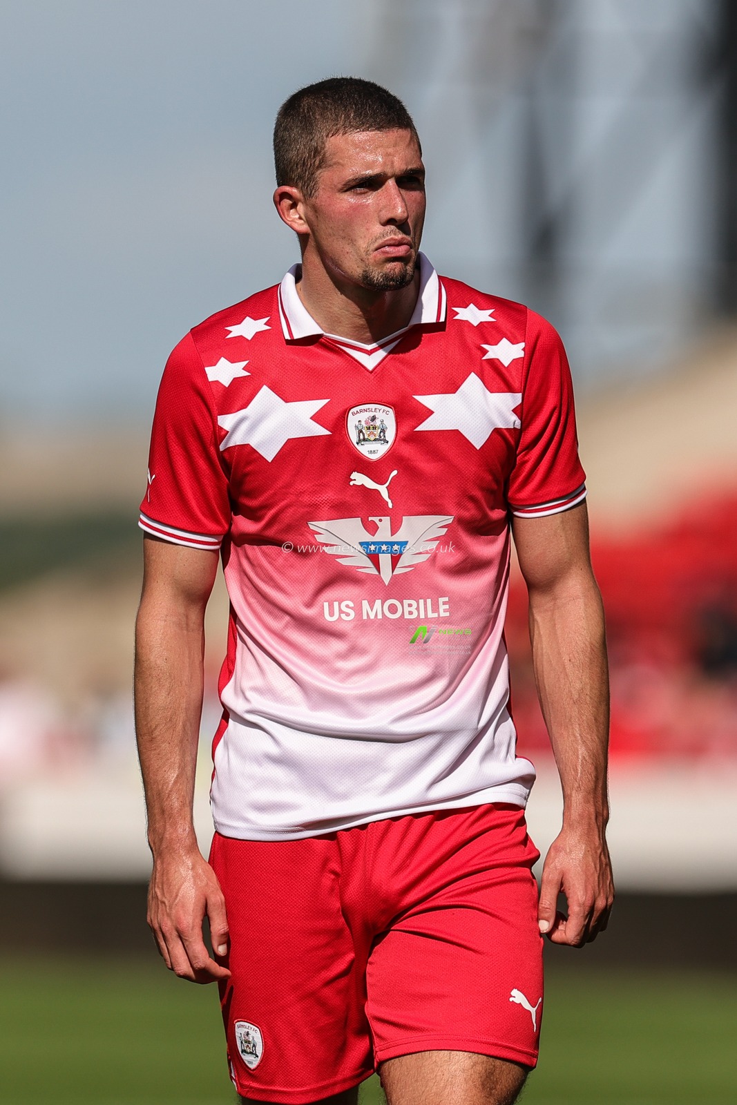 Max Watters #36 of Barnsley during the Pre-season friendly match Barnsley vs Crewe Alexandra at Oakwell, Barnsley, United Kingdom, 29th July 2023

(Photo by Mark Cosgrove/News Images)