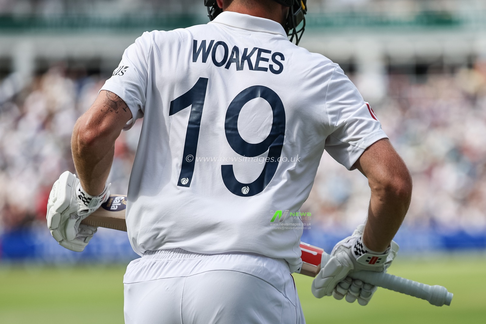 Chris Woakes of England during the 2nd Rothesay Test Match day 3 England v India at Edgbaston, Birmingham, United Kingdom, 4th July 2025

(Photo by Mark Cosgrove/News Images)