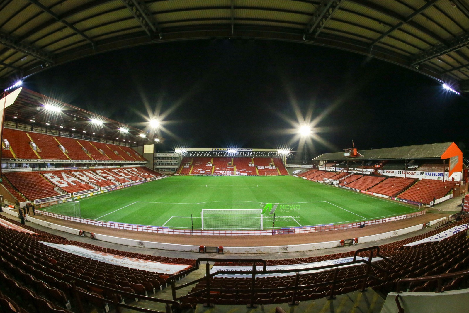 A general view of Oakwell, home to Barnsley fc