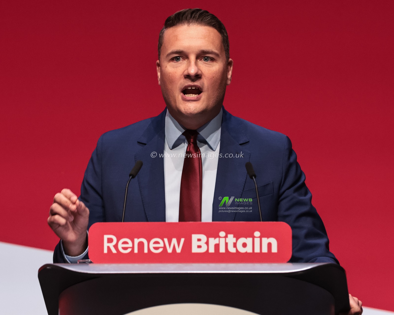 Wes Streeting MP, Secretary of State for Health and Social Care addresses the conference during the Labour Party Annual Conference 2025 Day 3 at The ACC, Liverpool, United Kingdom, 30th September 2025

(Photo by Mark Cosgrove/News Images)