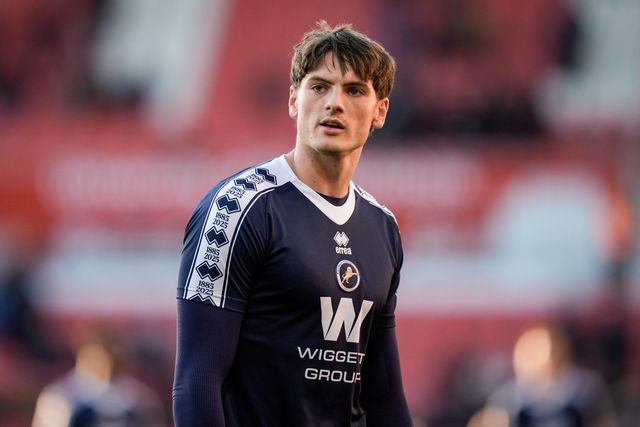 Caleb Taylor of Millwall in the pregame warmup session  during the Sky Bet Championship match Stoke City vs Millwall at Bet365 Stadium, Stoke On Trent, United Kingdom on 21 April 2026

(Photo by Maynard Manyowa/News Images)