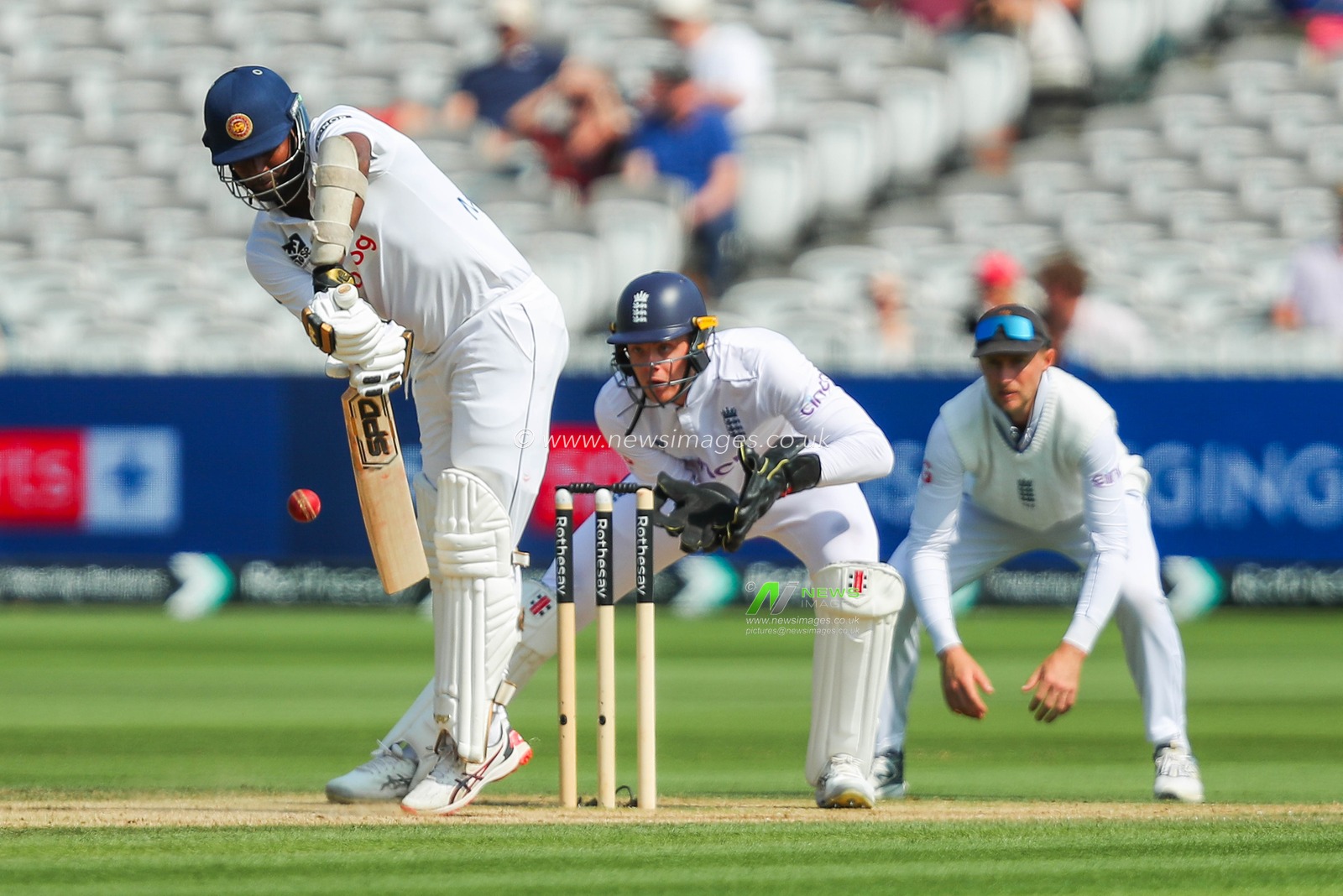 Angelo Mathews of Sri Lanka bats during the England v Sri Lanka 2nd Rothesay Test Match Day 4 at Lords, London, United Kingdom, 1st September 2024

(Photo by Izzy Poles/News Images)