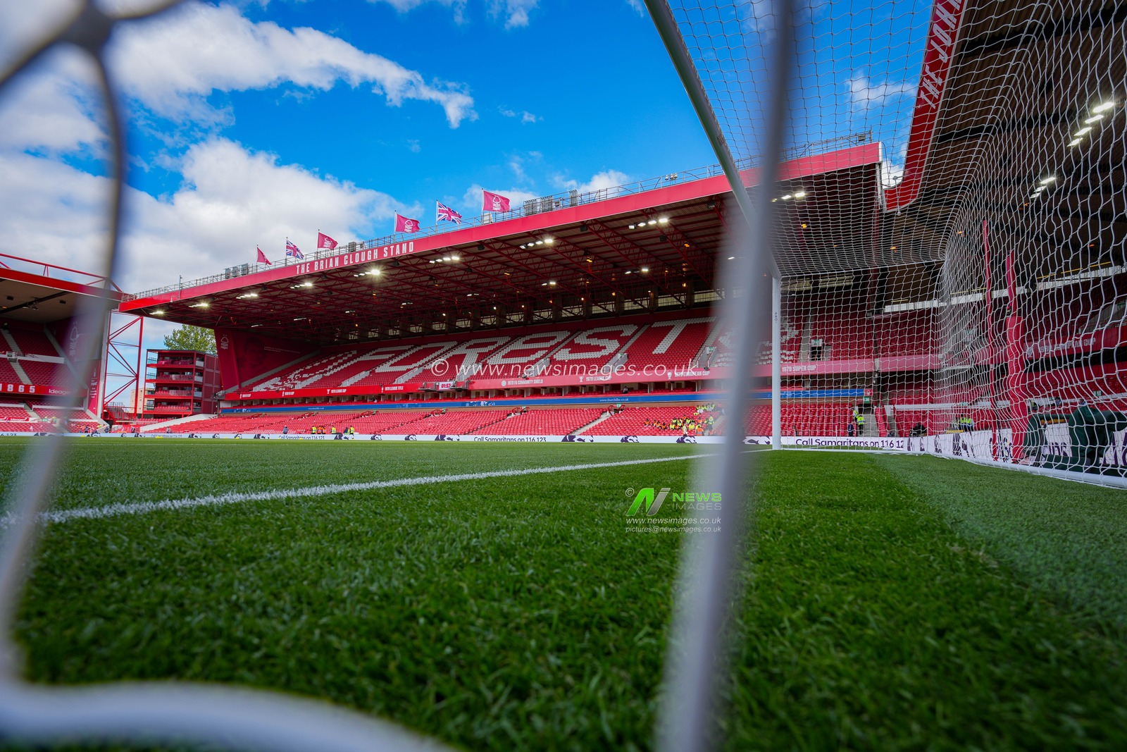 A general view of the Brian Clough stand and pitch during the Premier League match Nottingham Forest vs Tottenham Hotspur at City Ground, Nottingham, United Kingdom on 05 September 2026

(Photo by Maynard Manyowa/News Images)