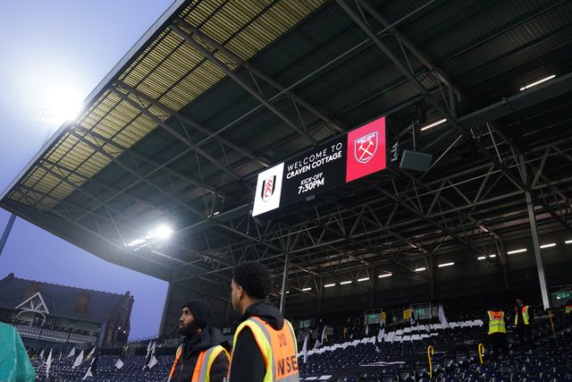 View of Fulham scoreboard ahead of the Premier League match Fulham vs West Ham United at Craven Cottage, London, United Kingdom on 04 March 2026

(Photo by Harvey Murphy/News Images)