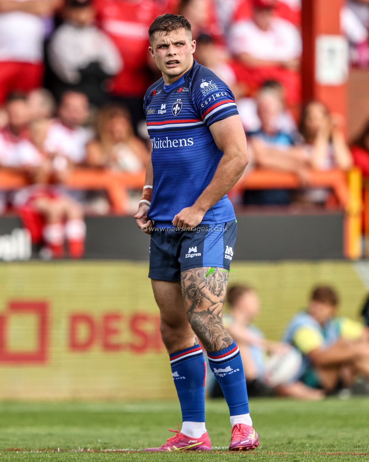 Cameron Scott of Wakefield Trinity during the Betfred Super League round 18 match Hull KR vs Wakefield Trinity at Sewell Group Craven Park, Hull, United Kingdom on 11 July 2026

(Photo by Alfie Cosgrove/News Images)