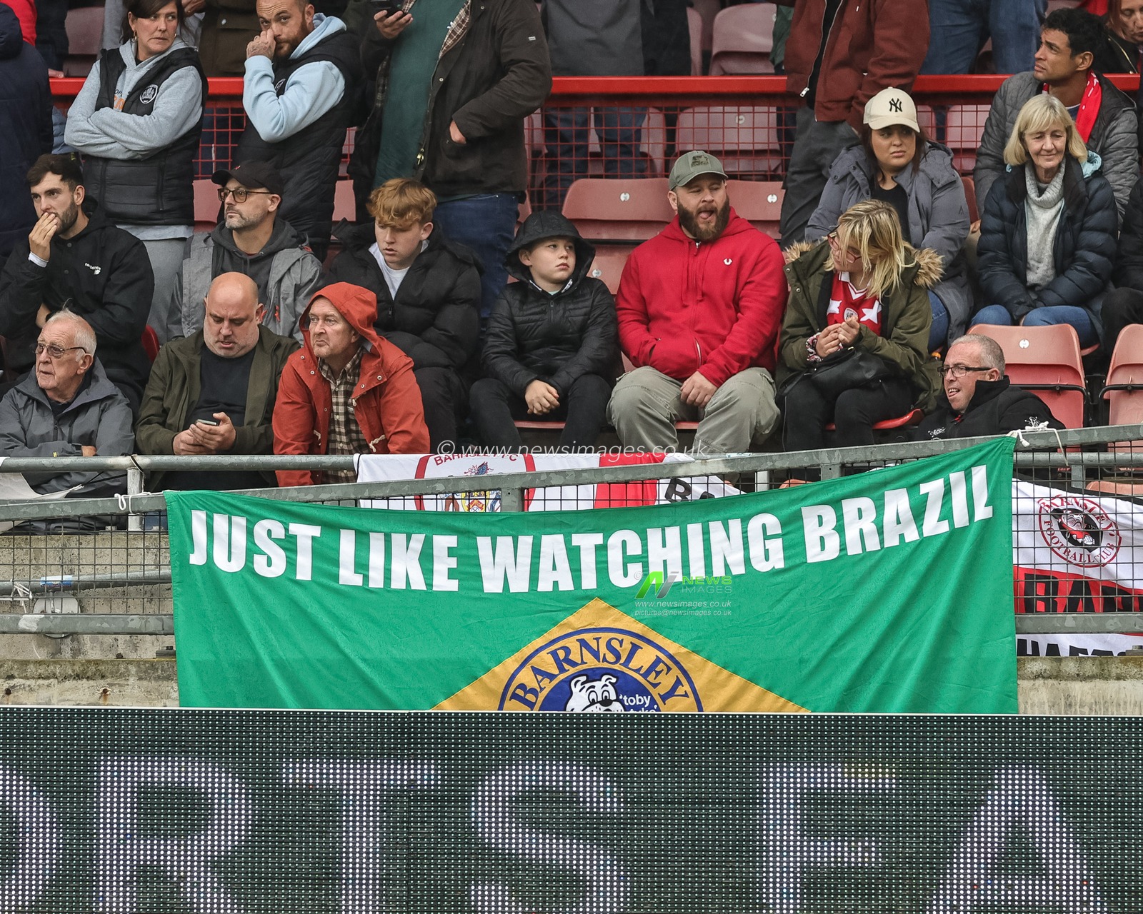 Barnsley fans during the Sky Bet League 1 match Leyton Orient vs Barnsley at Matchroom Stadium, London, United Kingdom, 21st October 2023

(Photo by Mark Cosgrove/News Images)