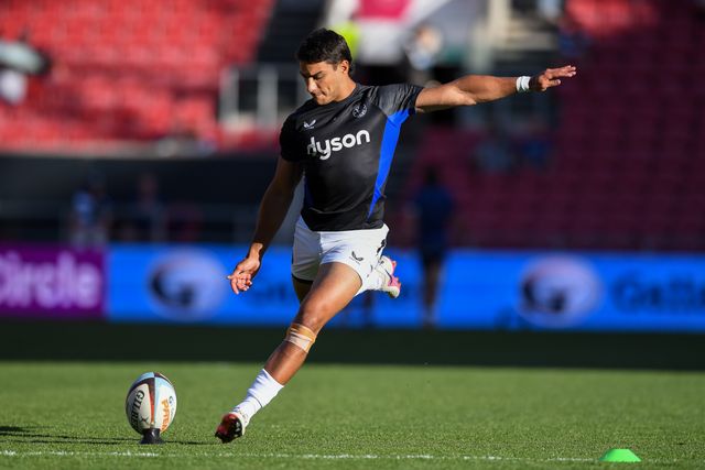 Santi Carreras of Bath Rugby warming up during the Gallagher Premiership match Bristol Bears vs Bath at Ashton Gate, Bristol, United Kingdom on 29 May 2026

(Photo by Alex Williamson/News Images)