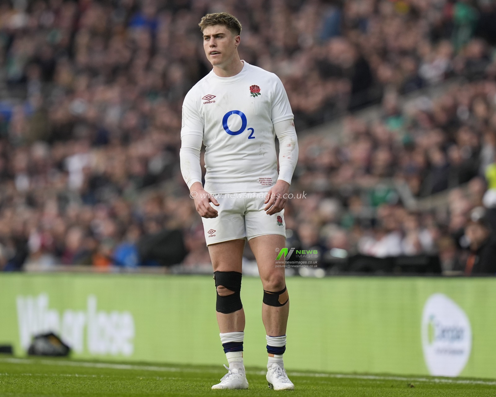 Tommy Freeman of England during the 2024 Guinness 6 Nations match England vs Ireland at Twickenham Stadium, Twickenham, United Kingdom, 9th March 2024

(Photo by Steve Flynn/News Images)