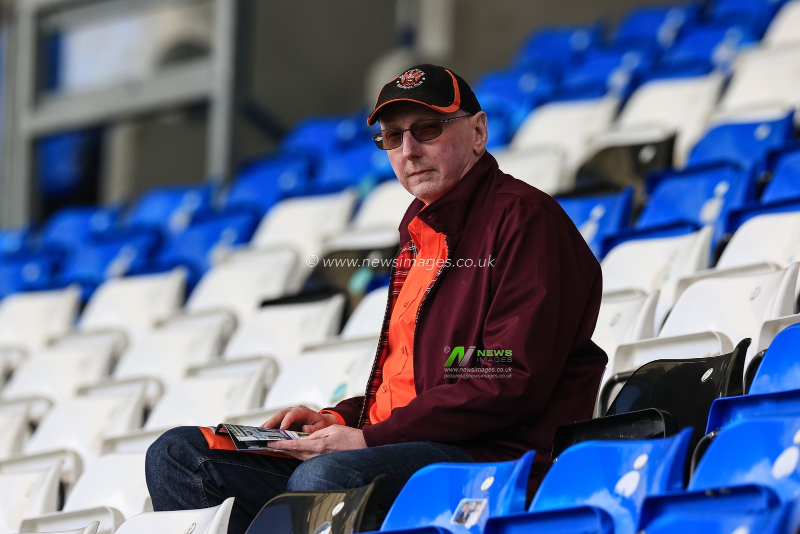 Blackpool fans arrive at the Weston Homes Stadium