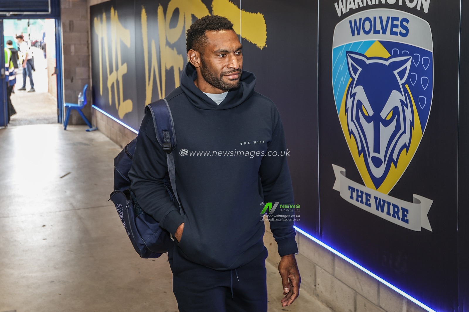Rodrick Tai of Warrington Wolves arrives during the Betfred Super League Round 12 match Warrington Wolves vs Hull KR at Halliwell Jones Stadium, Warrington, United Kingdom, 23rd May 2025

(Photo by Alfie Cosgrove/News Images)