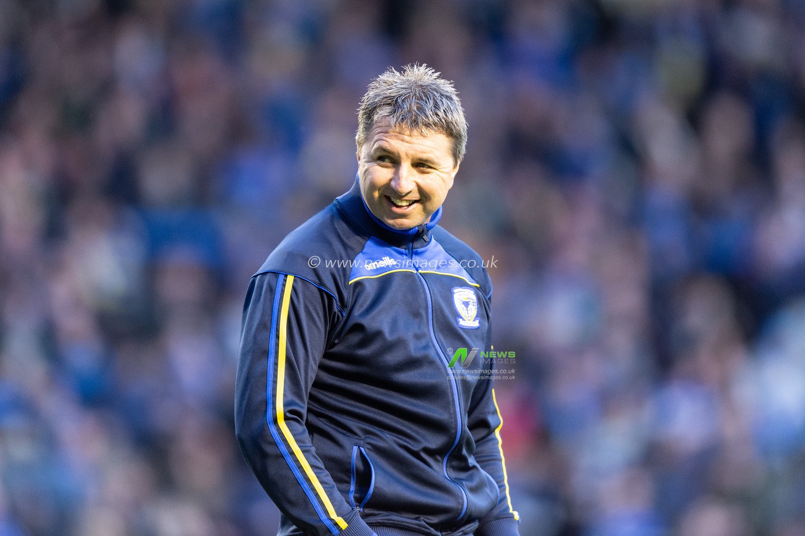 5th April 2019 , Halliwell Jones Stadium, Warrington, England;  Betfred Super League, Round 9, Warrington Wolves vs London Broncos ; Steve Price head coach of Warrington Wolves

Credit: Richard Long/News Images