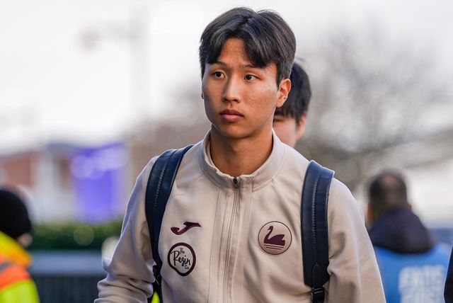 Eom Ji-Sung of Swansea City during the Sky Bet Championship match Derby County vs Swansea City at Pride Park Stadium, Derby, United Kingdom on 14 February 2026

(Photo by Maynard Manyowa/News Images)