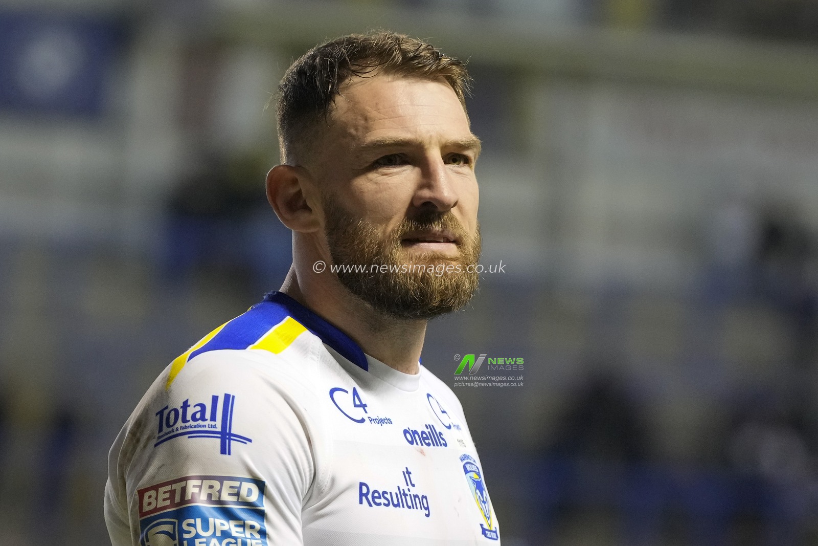 Daryl Clark #9 of Warrington Wolves after the Betfred Super LeagueRound 12 match Warrington Wolves vs Hull KR at Halliwell Jones Stadium, Warrington, United Kingdom, 12th May 2023

(Photo by Steve Flynn/News Images)
