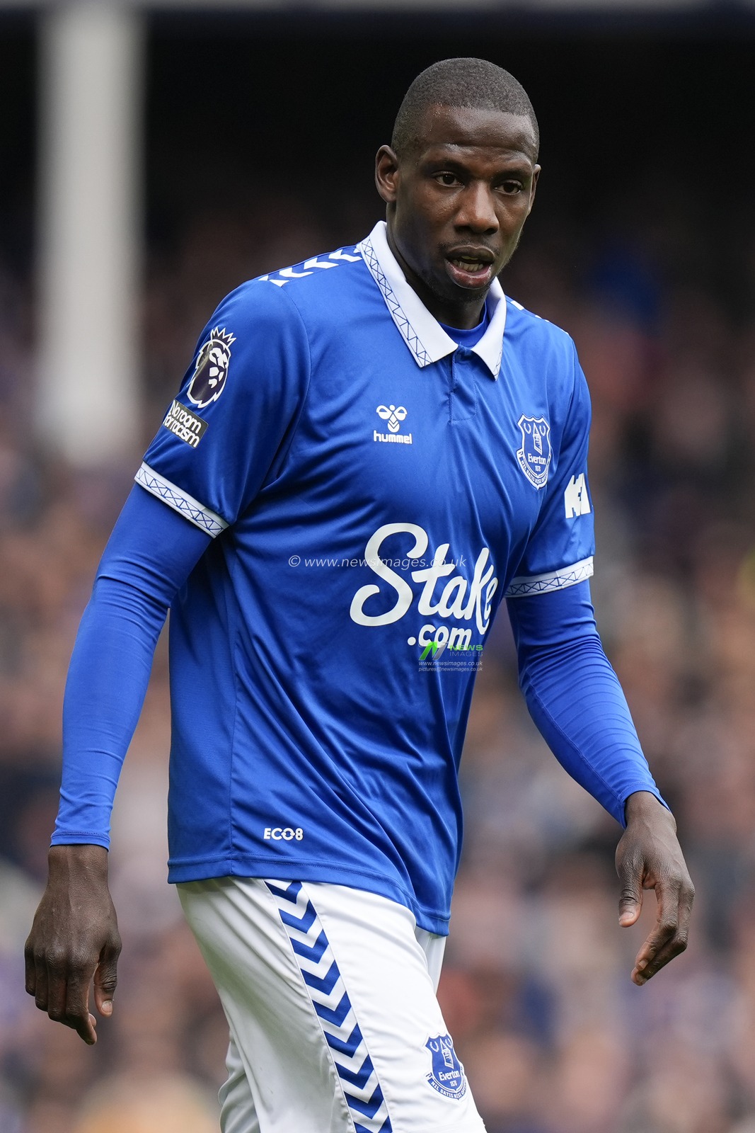Abdoulaye DoucourÃ© of Everton during the Premier League match Everton vs Nottingham Forest at Goodison Park, Liverpool, United Kingdom, 21st April 2024

(Photo by Steve Flynn/News Images)