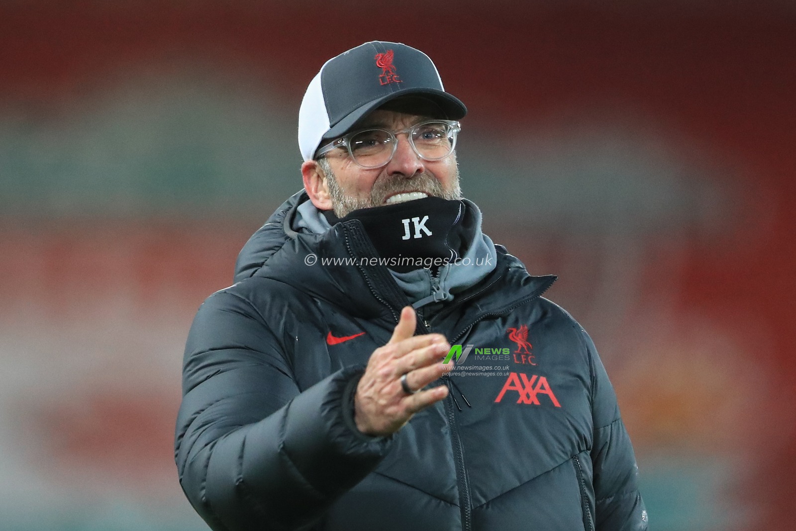 JÃ¼rgen Klopp manager of Liverpool celebrates Liverpools 2-1 win