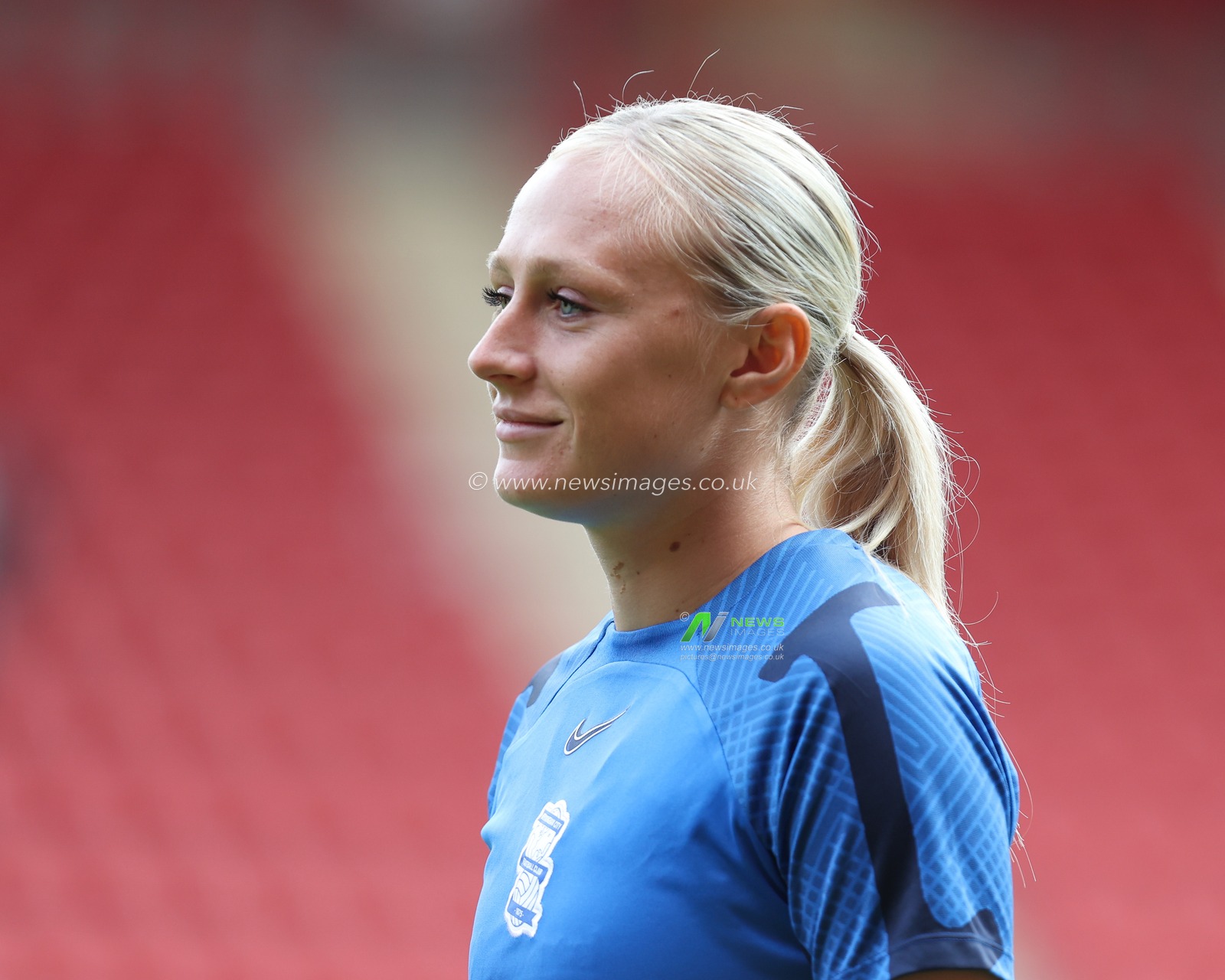 Libby Smith #9 of Birmingham City ahead of the The Fa Women's Super 2 League match Chalrton Women vs Birmingham City Women at The Oakwood VCD Athletic, Charlton, United Kingdom, 18th September 2022

(Photo by Simon Bissett/News Images)