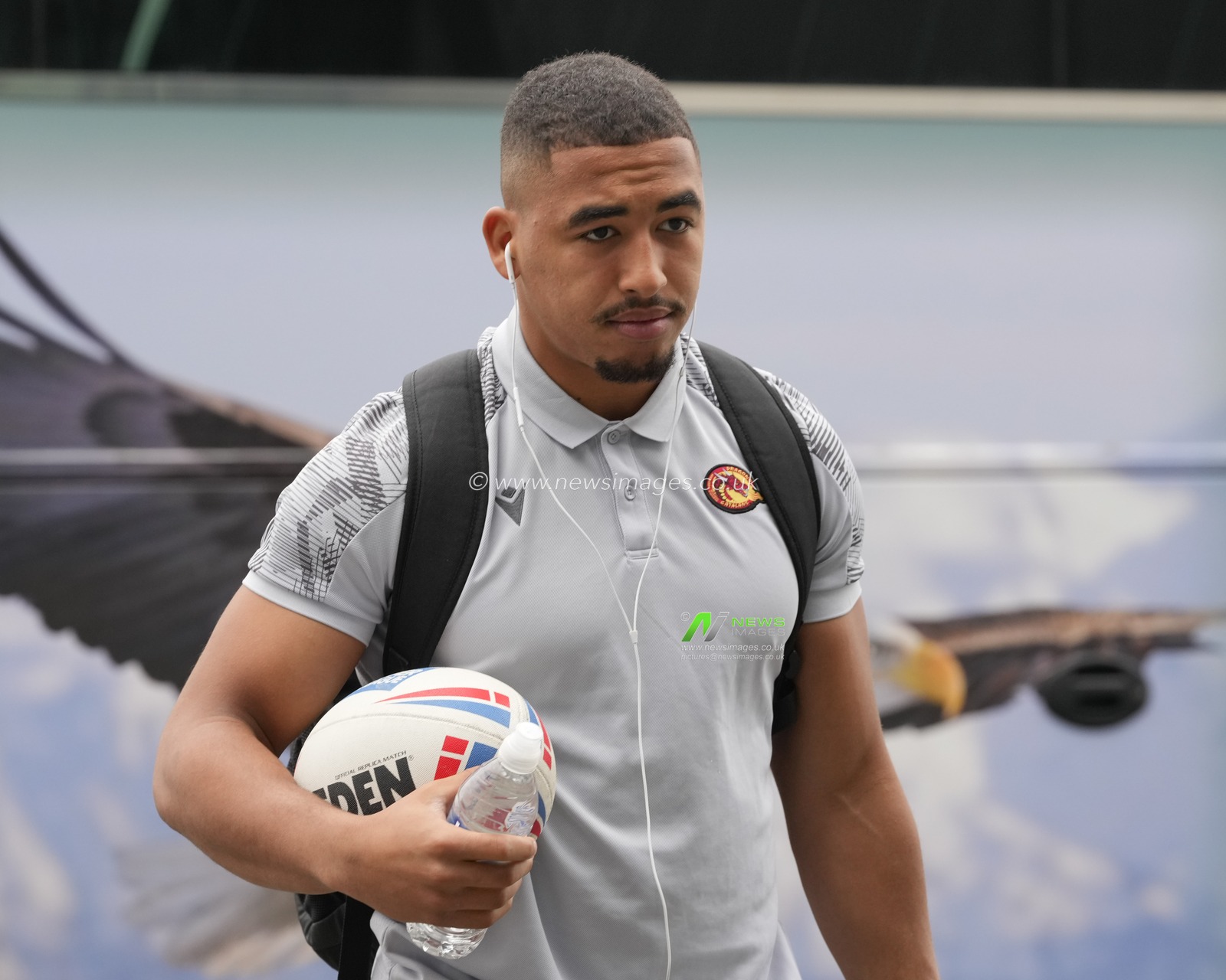 Tanguy Zenon #31 of Catalans Dragons arrives at the stadium before the Betfred Super League Round 10 match Salford Red Devils vs Catalans Dragons at AJ Bell Stadium, Eccles, United Kingdom, 23rd April 2023

(Photo by Steve Flynn/News Images)