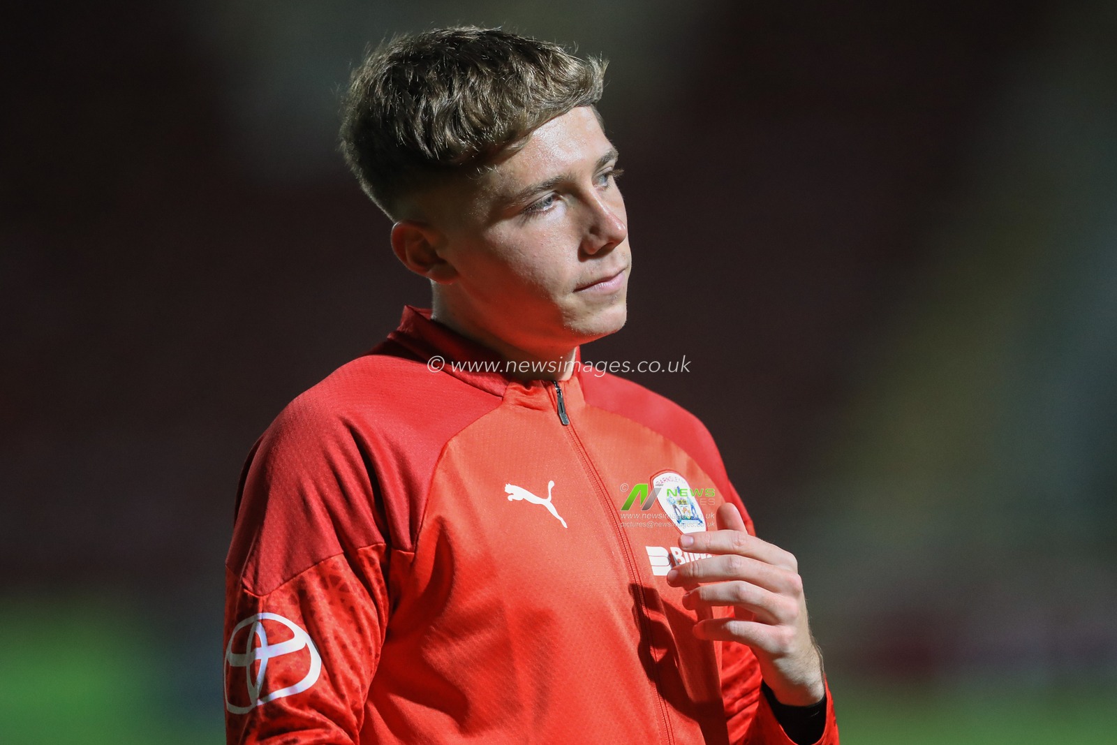 Aiden Marsh #19 of Barnsley in the pregame warmup session during the Bristol Street Motors Trophy match Bradford City vs Barnsley at University of Bradford Stadium, Bradford, United Kingdom, 21st November 2023

(Photo by Alfie Cosgrove/News Images)
