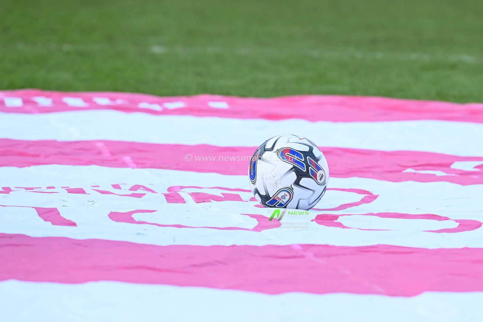Football on the target during the Sky Bet League 1 match Blackpool vs Portsmouth at Bloomfield Road, Blackpool, United Kingdom, 9th March 2024

(Photo by Craig Thomas/News Images)