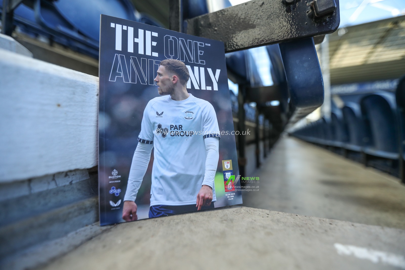 Match day program during the Sky Bet Championship match Preston North End vs Stoke City at Deepdale, Preston, United Kingdom, 5th April 2025

(Photo by Jorge Horsted/News Images)