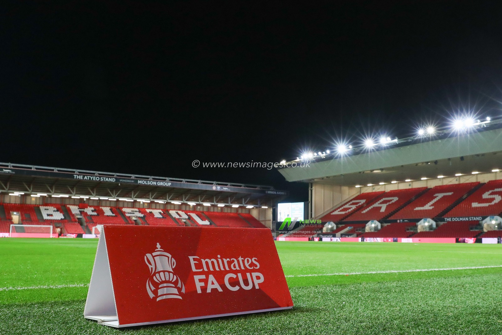 A general view inside of Ashton Gate, home of Bristol City ahead of the Emirates FA Cup Third Round Replay match Bristol City vs West Ham United at Ashton Gate, Bristol, United Kingdom, 16th January 2024

(Photo by Gareth Evans/News Images)