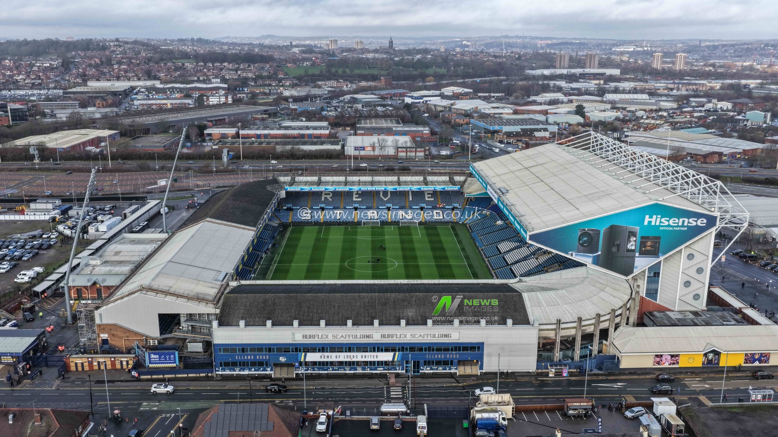 An aerial view of Elland Road during the Premier League match Leeds United vs Arsenal at Elland Road, Leeds, United Kingdom, 31st January 2026

(Photo by Mark Cosgrove/News Images)